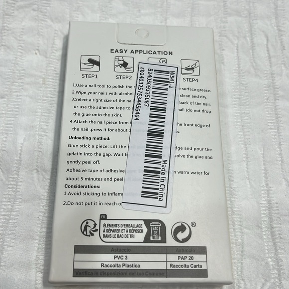 Fake nail long French pink press‎ on nails - Picture 4 of 4